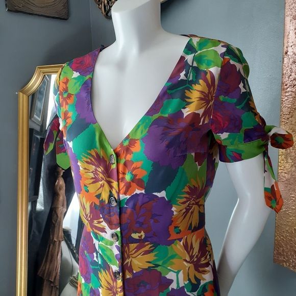 Zara TRF Floral Mini Dress - Picture 5 of 14